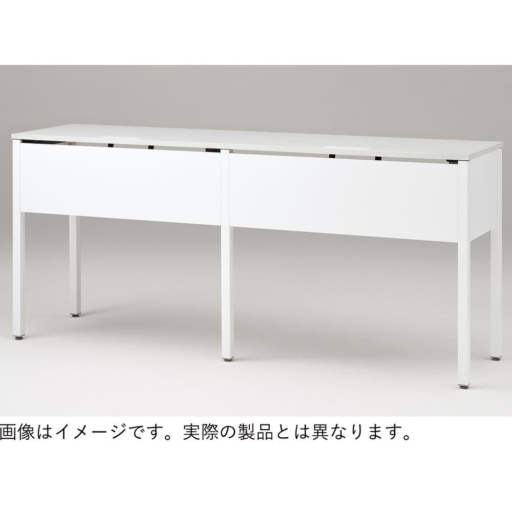 アクトリンク ハイテーブル角型 配線キャップ付片面タイプ アジャスター脚 W1800×D600×H1050　JPH-1806HWA-WH　［WH：天板 61/アッシュドパインL×脚 W9/ホワイトW］