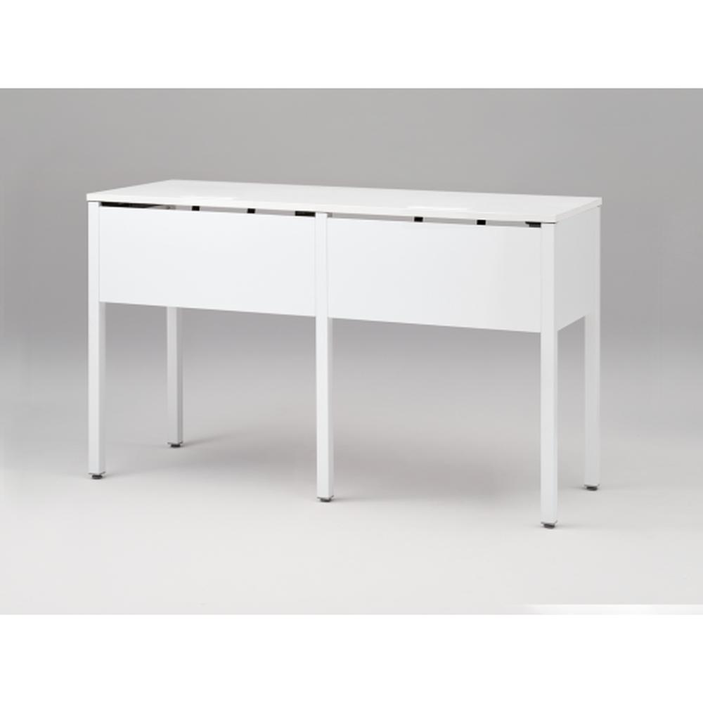 アクトリンク ハイテーブル角型 配線キャップ付片面タイプ アジャスター脚 W1800×D600×H1050　JPH-1806HWA-WL　［WL：天板 W9/ホワイトW×脚 W9/ホワイトW］