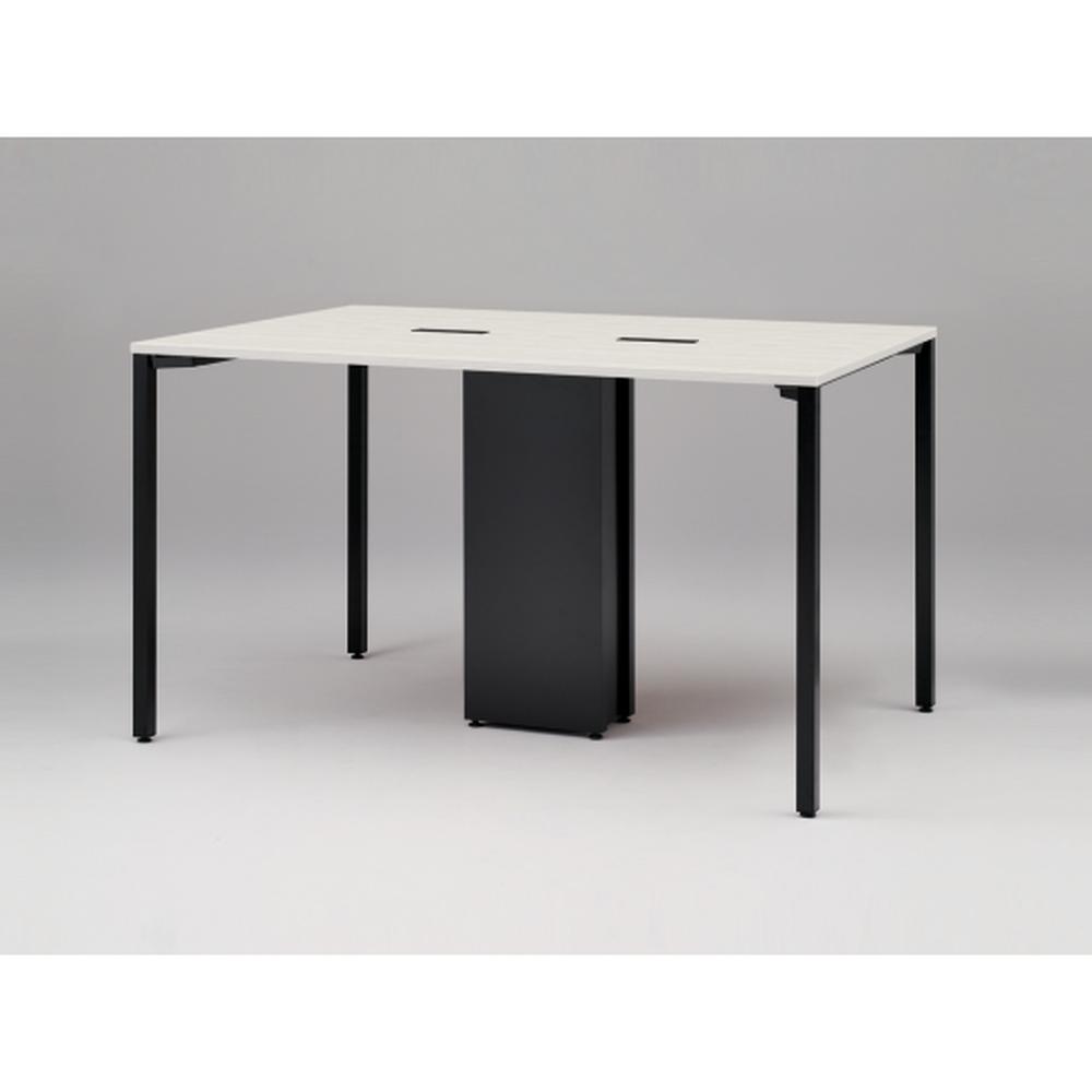 アクトリンク ハイテーブル角型 配線キャップ付両面タイプ アジャスター脚 W1800×D1200×H1050　JPH-1812HWA-TH　［TK：天板 17/ファインウォールナットD×脚 T1/サテンブラックT］