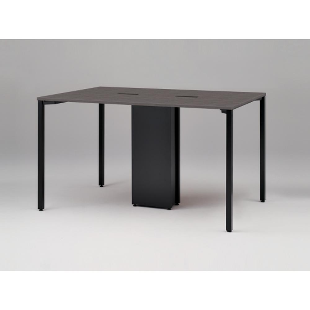 アクトリンク ハイテーブル角型 配線キャップ付両面タイプ アジャスター脚 W1800×D1200×H1050　JPH-1812HWA-TR　［TR：天板 81/アッシュドオークD×脚 T1/サテンブラックT］