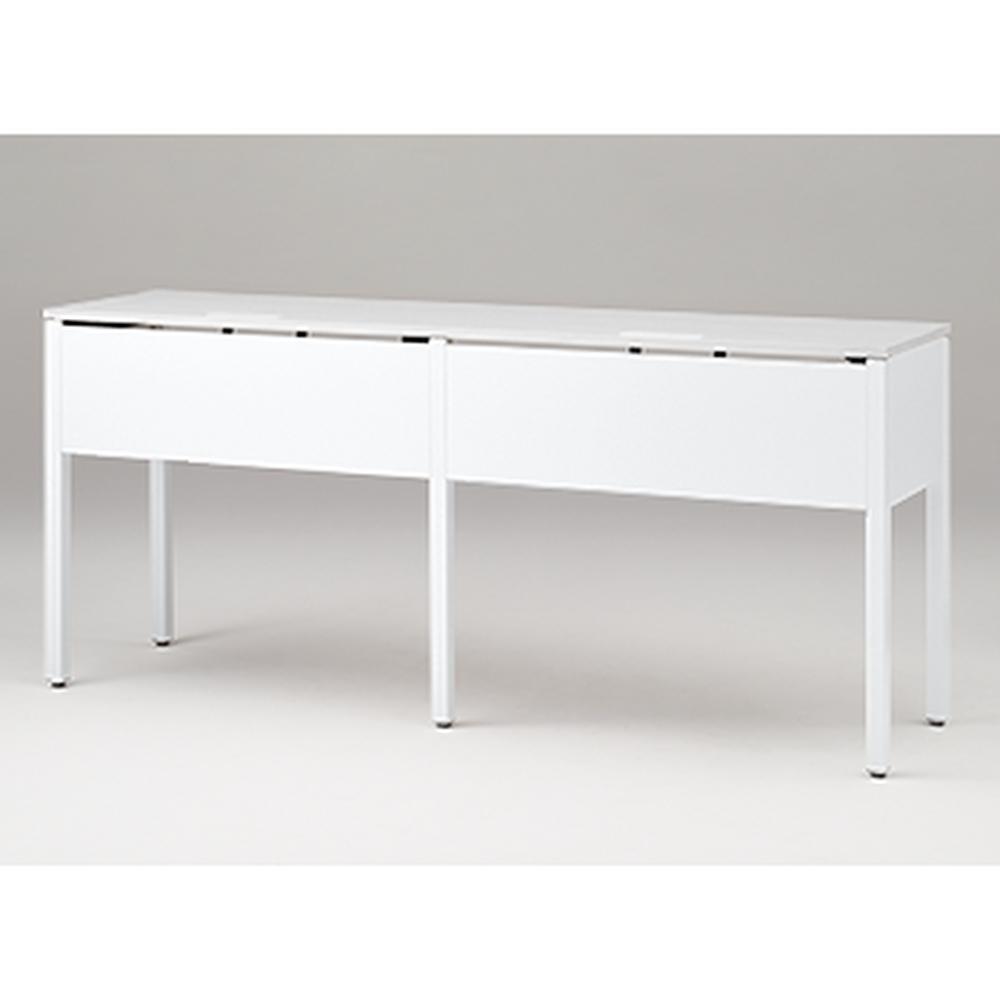 アクトリンク ハイテーブル角型 配線キャップ付片面タイプ アジャスター脚 W2400×D600×H1050　JPH-2406HWA-WL　［WL：天板 W9/ホワイトW×脚 W9/ホワイトW］