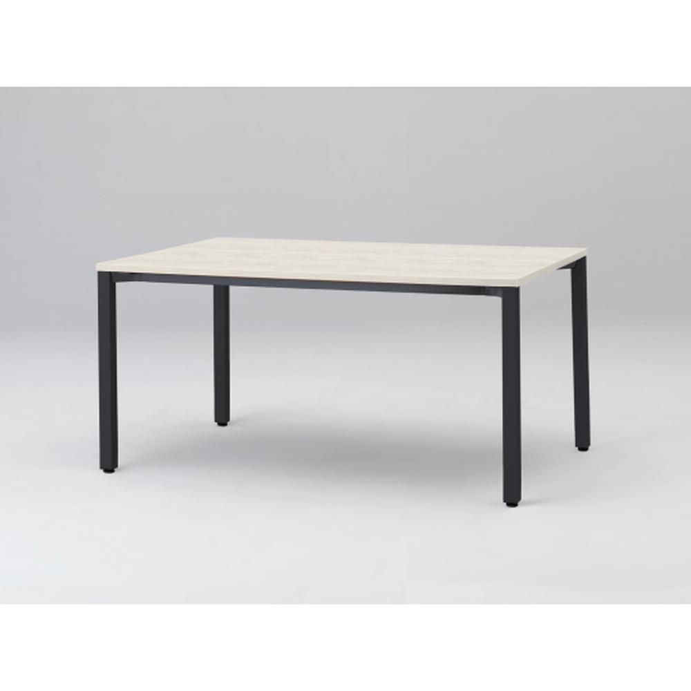 アクトリンク ミーティングテーブル 角型 配線キャップなし アジャスター脚 W1500×D700×H720　JPM-1507HNA-TH　［TH：天板 61/アッシュドパインL×脚 T1/サテンブラックT］