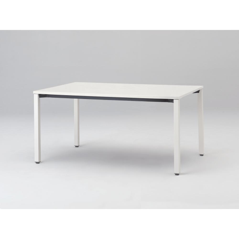 アクトリンク ミーティングテーブル 角型 配線キャップなし アジャスター脚 W1500×D700×H720　JPM-1507HNA-WL　［WL：天板 W9/ホワイトW×脚 W9/ホワイトW］