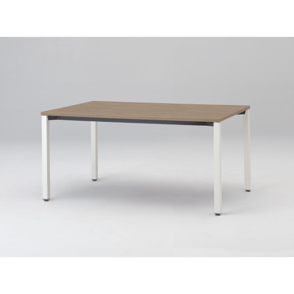 アクトリンク ミーティングテーブル 角型 配線キャップなし アジャスター脚 W1500×D700×H720　JPM-1507HNA-WM　［WM：天板 71/アッシュドオークM×脚 W9/ホワイトW］