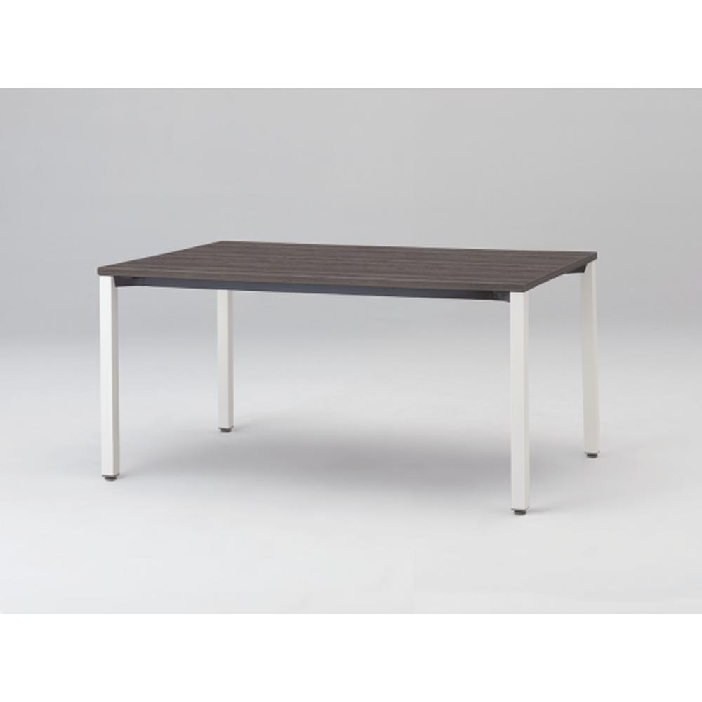 アクトリンク ミーティングテーブル 角型 配線キャップなし アジャスター脚 W1500×D700×H720　JPM-1507HNA-WR　［WR：天板 81/アッシュドオークD×脚 W9/ホワイトW］