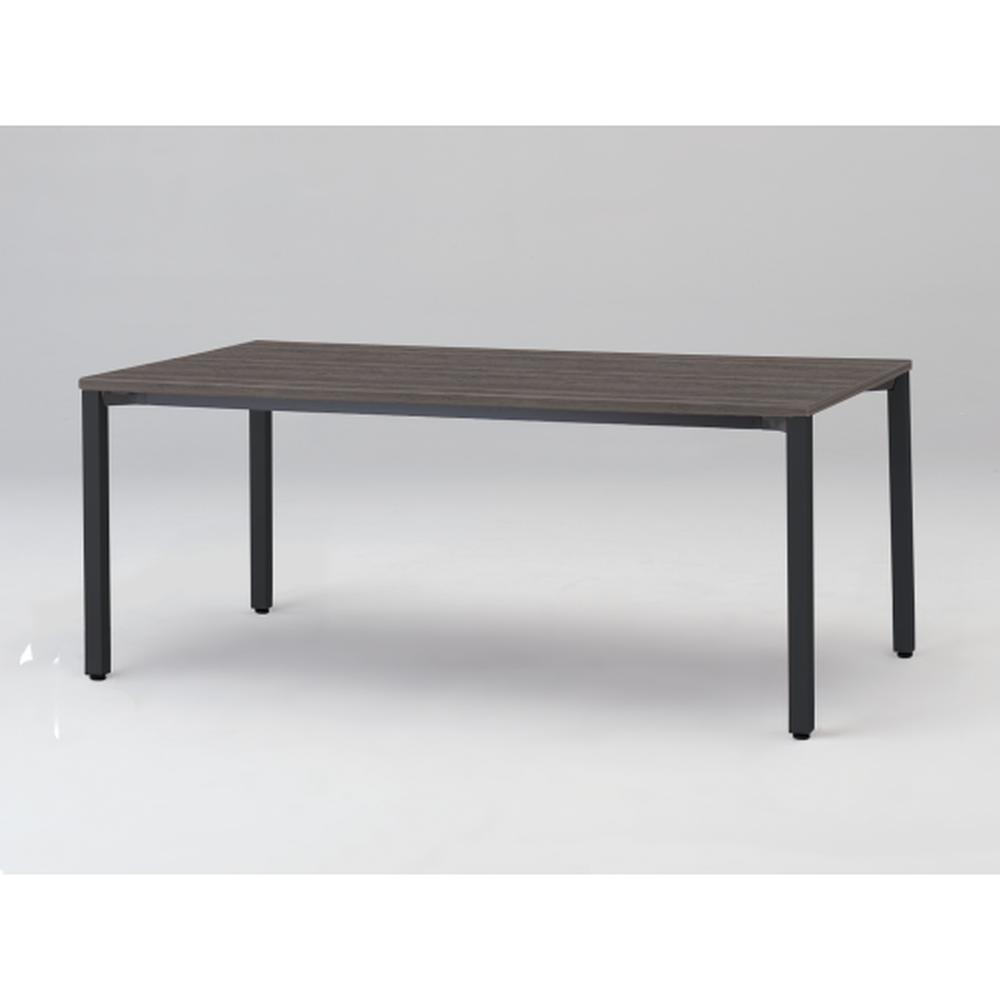 アクトリンク ミーティングテーブル 角型 配線キャップなし アジャスター脚 W1800×D900×H720　JPM-1809HNA-TR　［TR：天板 81/アッシュドオークD×脚 T1/サテンブラックT］