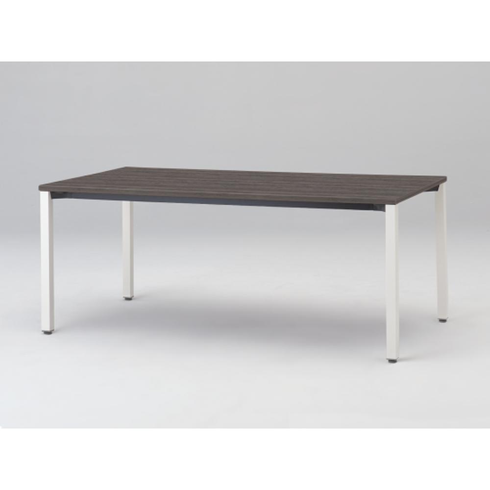 アクトリンク ミーティングテーブル 角型 配線キャップなし アジャスター脚 W1800×D900×H720　JPM-1809HNA-WR　［WR：天板 81/アッシュドオークD×脚 W9/ホワイトW］