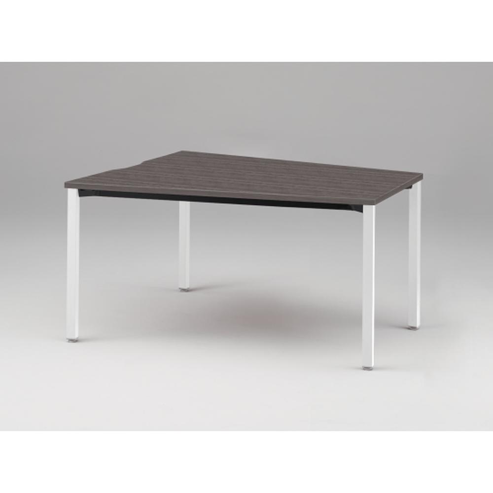 アクトリンク ミーティングテーブル 台形型 配線キャップなし アジャスター脚 W1800×D1200/800×H720　JPM-1812TNA-WR　［WR：天板 81/アッシュドオークD×脚 W9/ホワイトW］