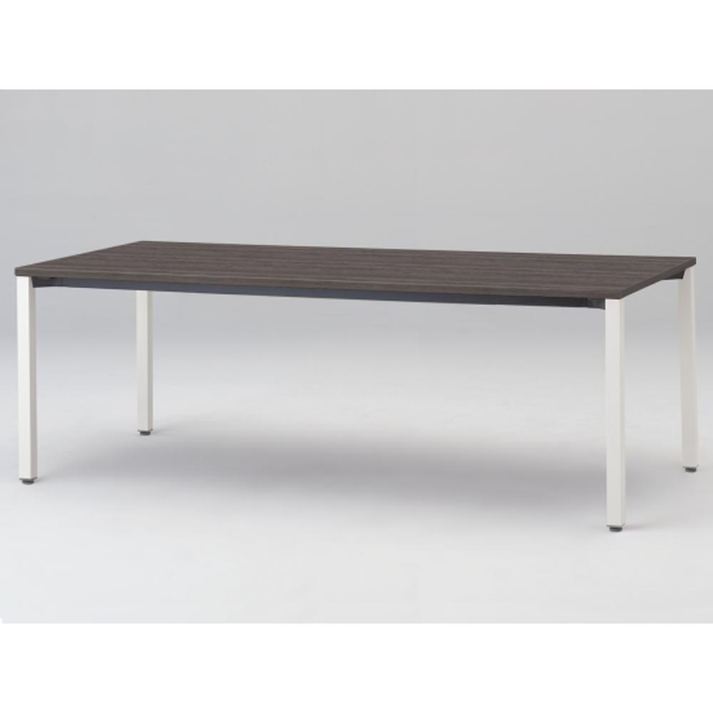 アクトリンク ミーティングテーブル 角型 配線キャップなし アジャスター脚 W2100×D900×H720　JPM-2109HNA-WR　［WR：天板 81/アッシュドオークD×脚 W9/ホワイトW］