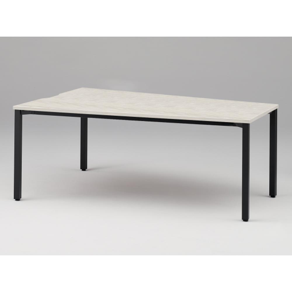 アクトリンク ミーティングテーブル 台形型 配線キャップなし アジャスター脚 W2400×D1200/800×H720　JPM-2412TNA-TH　［TH：天板 61/アッシュドパインL×脚 T1/サテンブラックT］