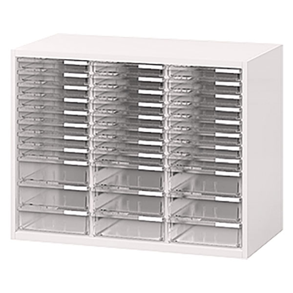 シンラインキャビネット クリスタルトレイ型 上段用 HTM-069KAF-W9 上段用 W900 × D450 [ ホワイトW ]