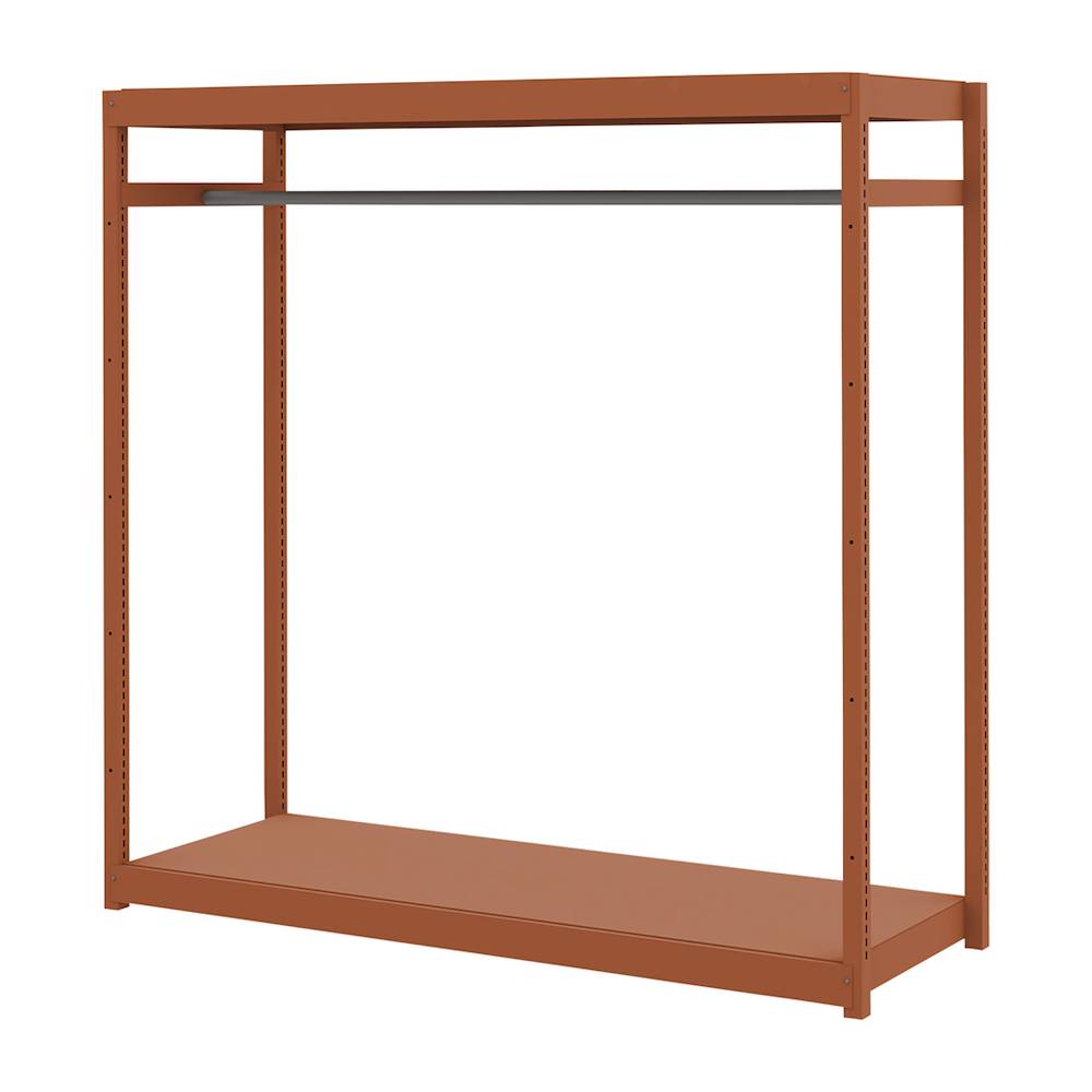 コモンファニチャー　CUSH-186GSAH-R　シェルフ ハンガーパイプタイプ 単体型　W1800×D600×H1800［オレンジ］