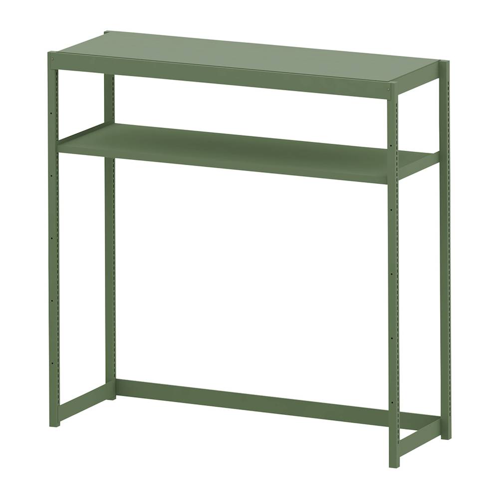 コモンファニチャー　CUSH-186GSAK-Q　シェルフ 下段オープンタイプ 単体型　W1800×D600×H1800［グリーン］