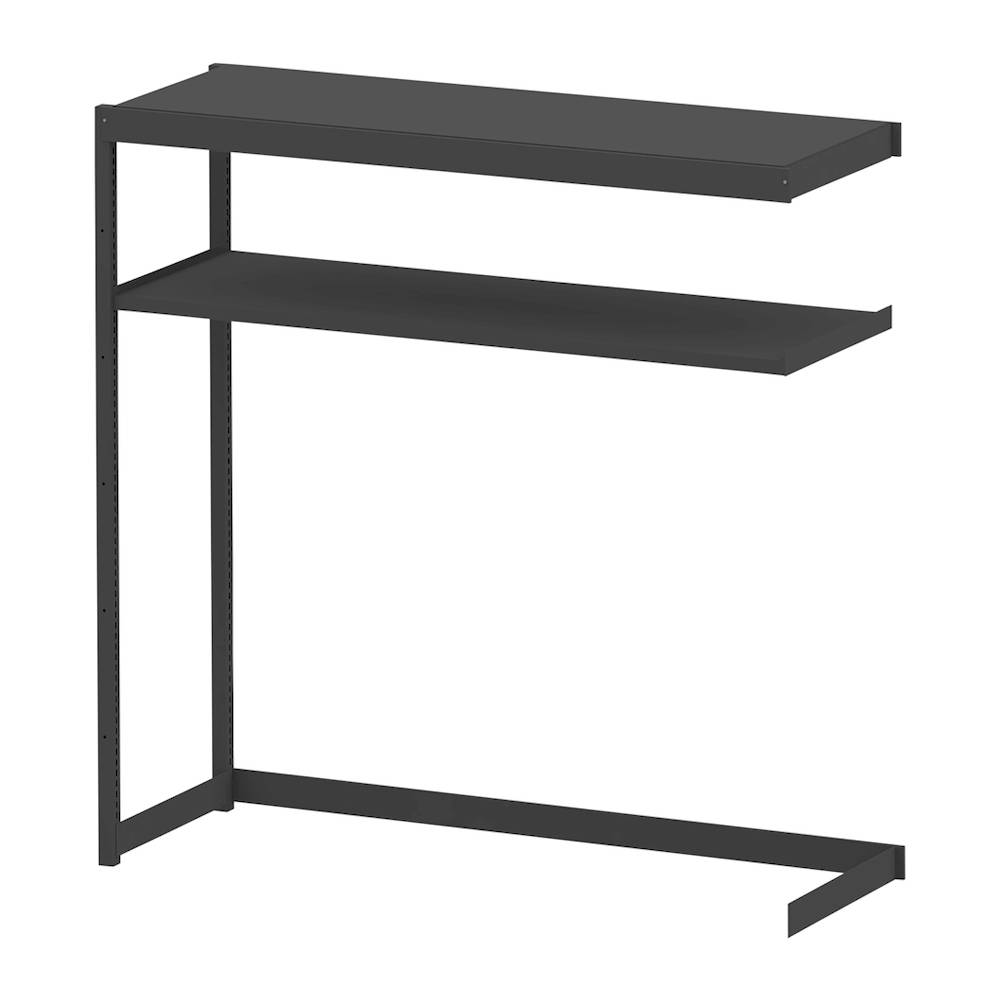 コモンファニチャー　CUSH-186TSAK-T　シェルフ 下段オープンタイプ 連増型　W1800×D600×H1800［ブラック］