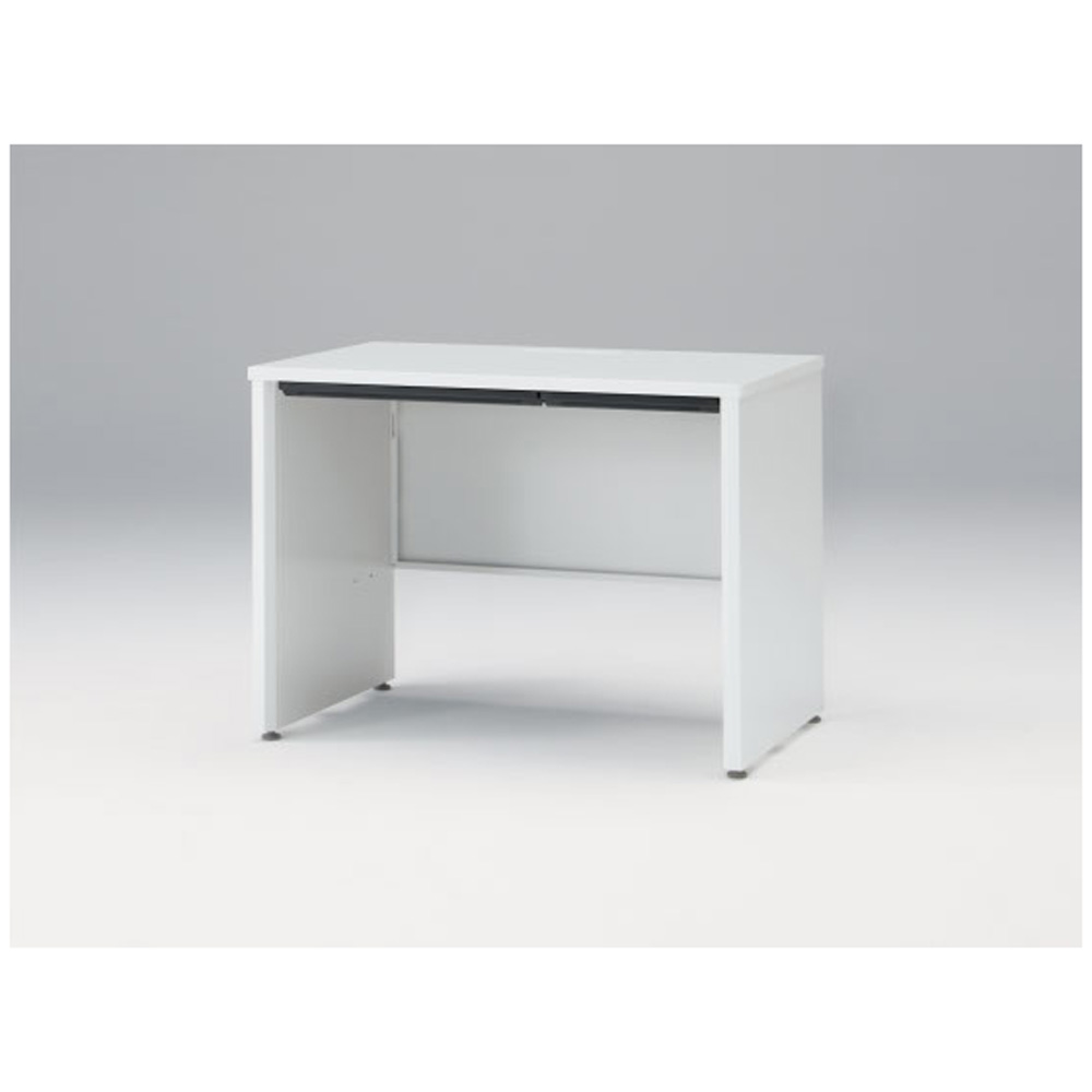 CZRデスク Type S 平机 CZR-106HAPS-9W9  浅型センター引出し付 パネル脚  W1000 × D600 [ 本体: ホワイトW・天板: ホワイトW]