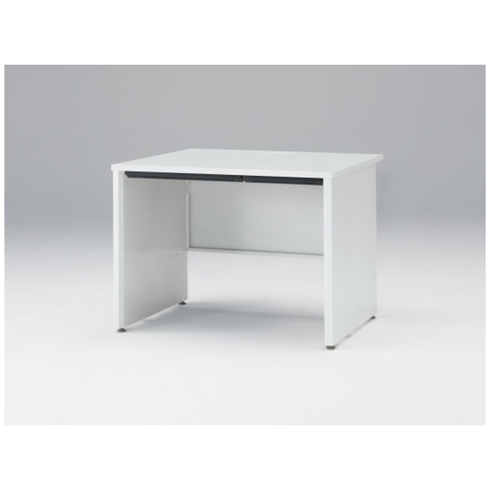 CZRデスク Type S 平机 CZR-108HAPS-9W9  浅型センター引出し付 パネル脚  W1000 × D800 [ 本体: ホワイトW・天板: ホワイトW]