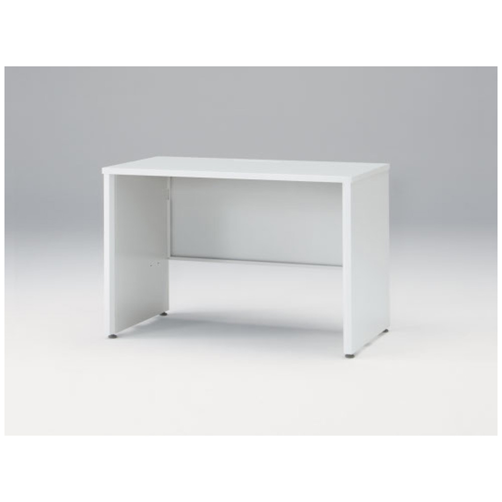 CZRデスク Type S 平机 CZR-116JAPS-9W9  センター引出しなし パネル脚  W1100 × D600 [ 本体: ホワイトW・天板: ホワイトW]