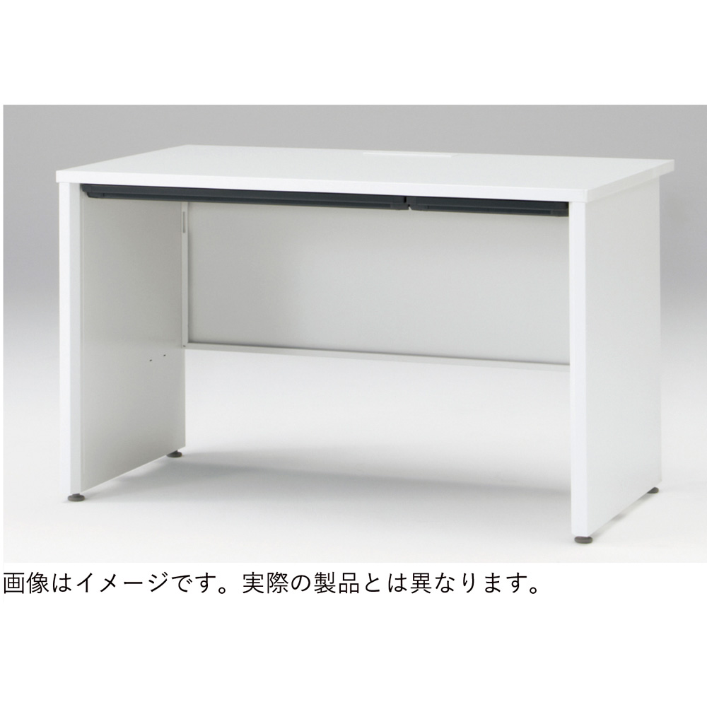 CZRデスク Type S 平机 CZR-127JAPS-961  センター引出しなし パネル脚  W1200 × D700 [ 本体: ホワイトW・天板: アッシュドパインL]