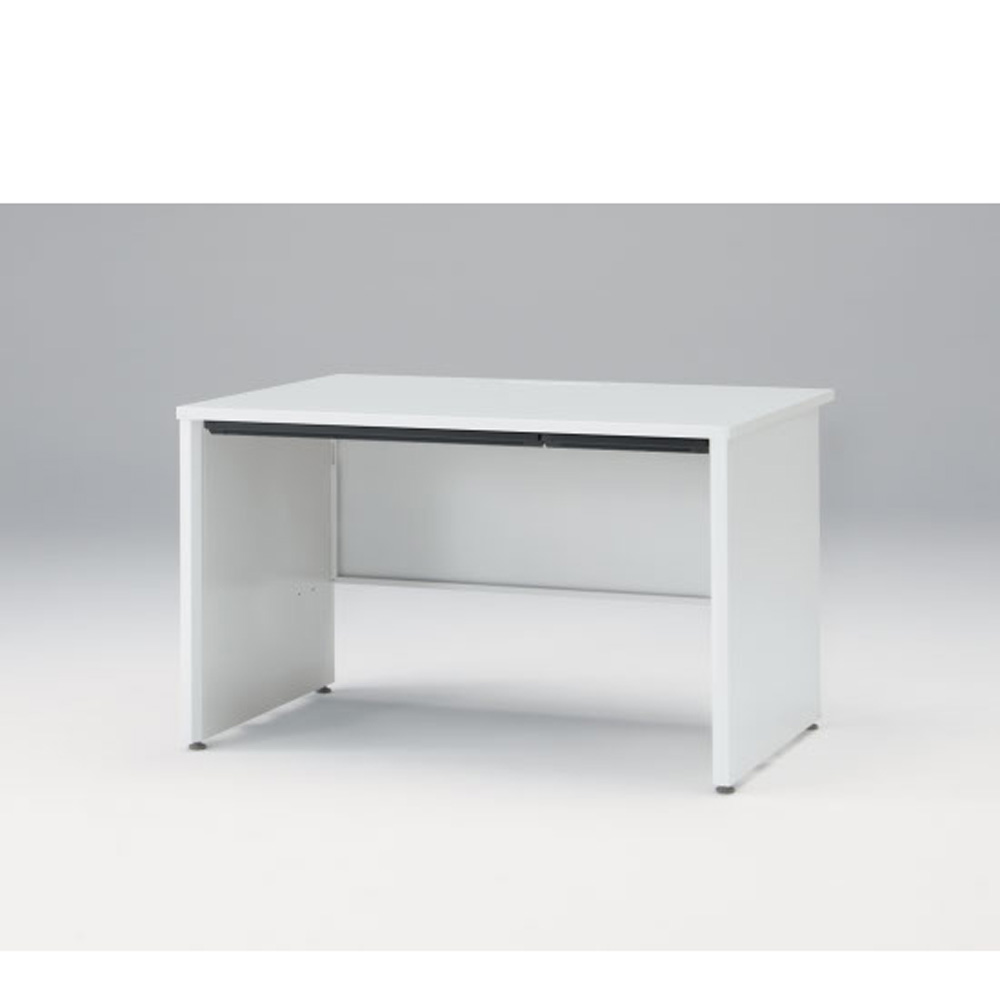 CZRデスク Type S 平机 CZR-128HAPS-9W9  浅型センター引出し付 パネル脚  W1200 × D800 [ 本体: ホワイトW・天板: ホワイトW]