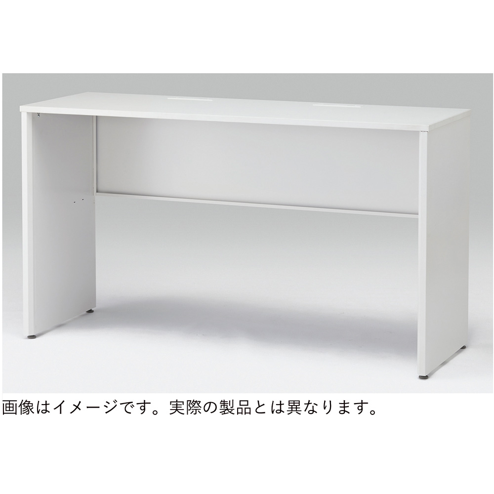 CZRデスク Type S ハイタイプ CZR-146NAPS-161  センター引出しなし   W1400 × D600 [ 本体: ブラックT・天板: アッシュドパインL]