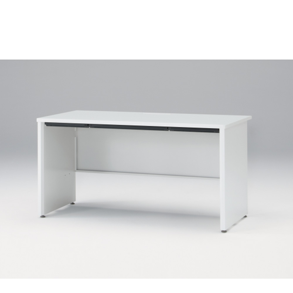 CZRデスク Type S 平机 CZR-147HAPS-9W9  浅型センター引出し付 パネル脚  W1400 × D700 [ 本体: ホワイトW・天板: ホワイトW]