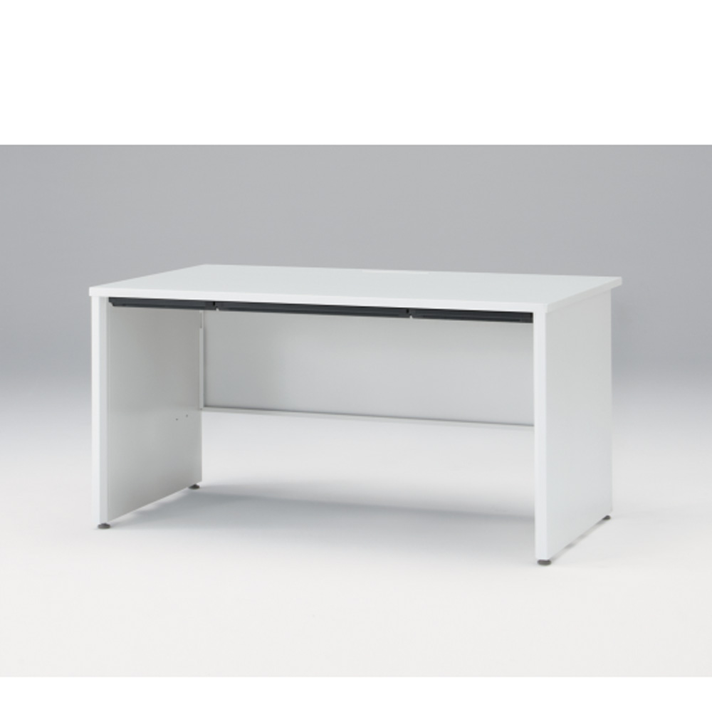CZRデスク Type S 平机 CZR-148HAPS-9W9  浅型センター引出し付 パネル脚  W1400 × D800 [ 本体: ホワイトW・天板: ホワイトW]