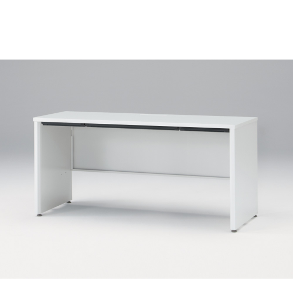 CZRデスク Type S 平机 CZR-156HAPS-9W9  浅型センター引出し付 パネル脚  W1500 × D600 [ 本体: ホワイトW・天板: ホワイトW]