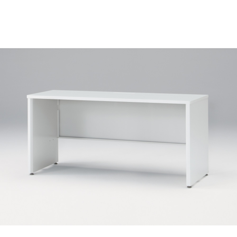 CZRデスク Type S 平机 CZR-156JAPS-9W9  センター引出しなし パネル脚  W1500 × D600 [ 本体: ホワイトW・天板: ホワイトW]