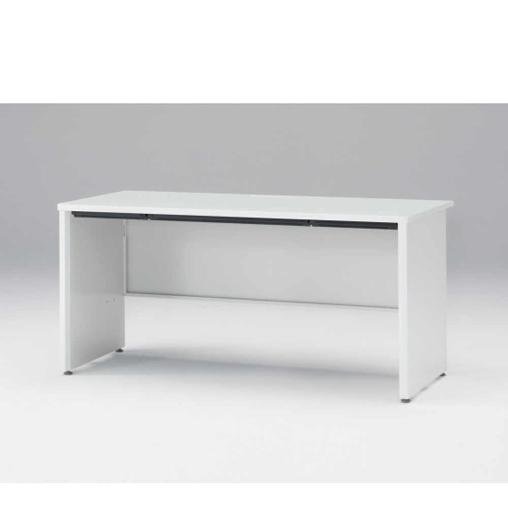 CZRデスク Type S 平机 CZR-157HAPS-9W9  浅型センター引出し付 パネル脚  W1500 × D700 [ 本体: ホワイトW・天板: ホワイトW]