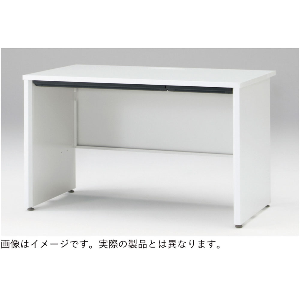 CZRデスク Type S 平机 CZR-157JAPS-982  センター引出しなし パネル脚  W1500 × D700 [ 本体: ホワイトW・天板: ブラックウォールナットD]