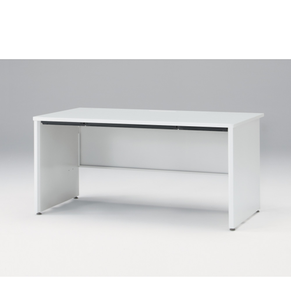 CZRデスク Type S 平机 CZR-158HAPS-9W9  浅型センター引出し付 パネル脚  W1500 × D800 [ 本体: ホワイトW・天板: ホワイトW]