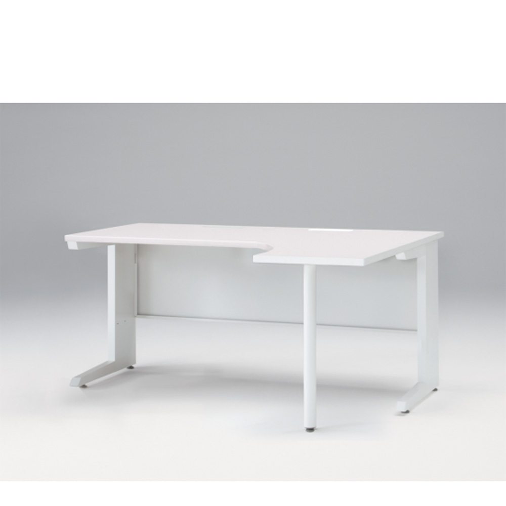 CZRデスク Type S L型オペレーションデスク CZR-1627JS-9W9  センター引出しなし   W1600 × D1200 [ 本体: ホワイトW・天板: ホワイトW]