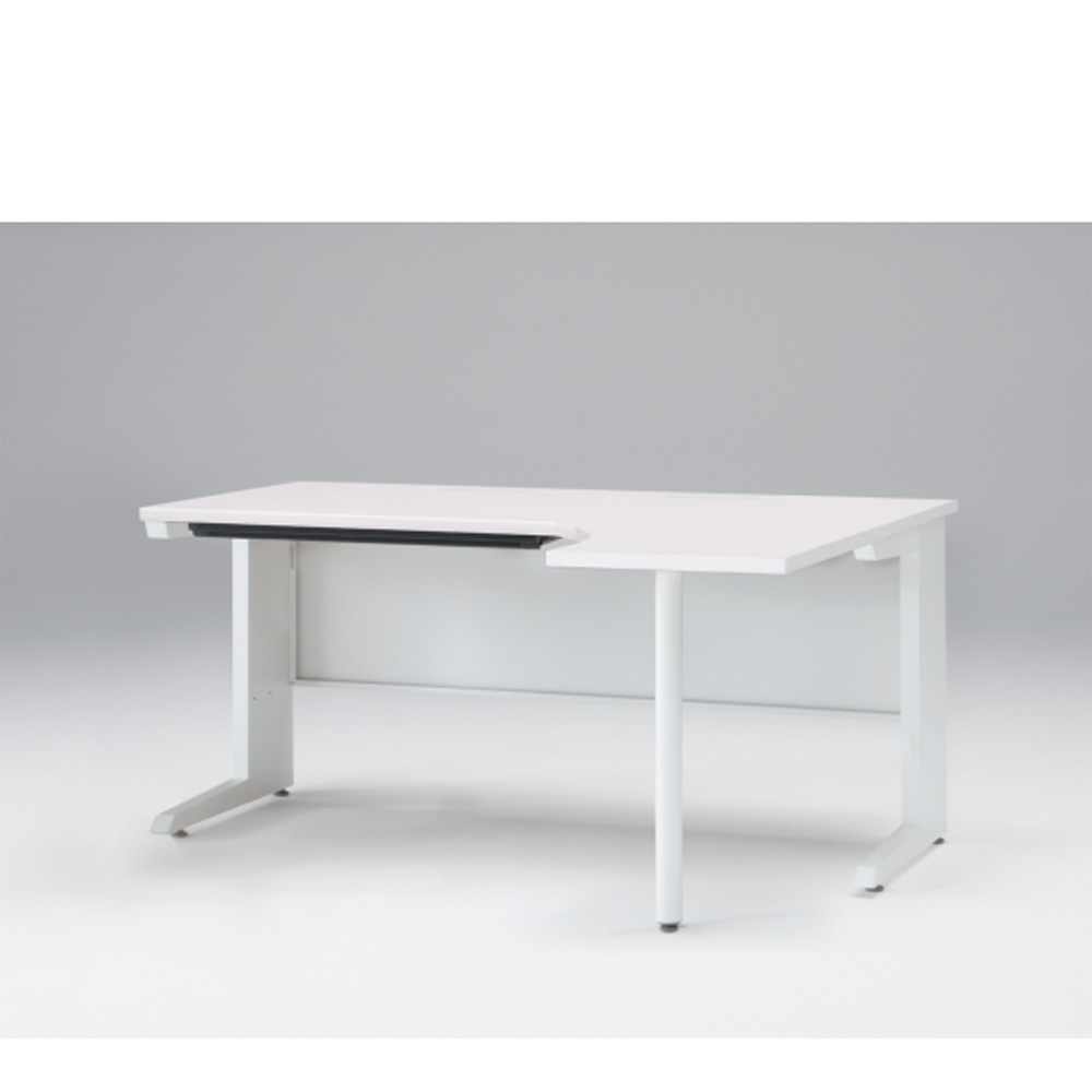 CZRデスク Type S L型オペレーションデスク CZR-1627KS-9W9  浅型センター引出し付   W1600 × D1200 [ 本体: ホワイトW・天板: ホワイトW]