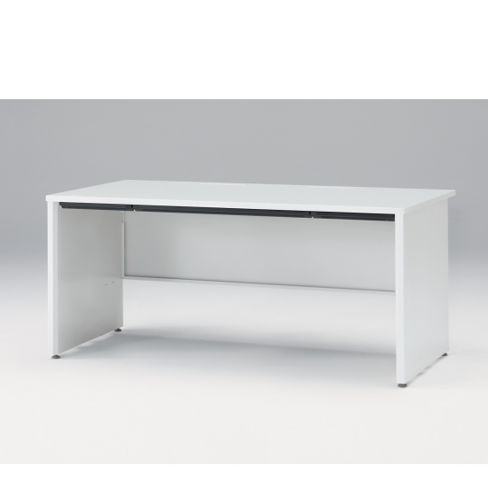 CZRデスク Type S 平机 CZR-168HAPS-9W9  浅型センター引出し付 パネル脚  W1600 × D800 [ 本体: ホワイトW・天板: ホワイトW]