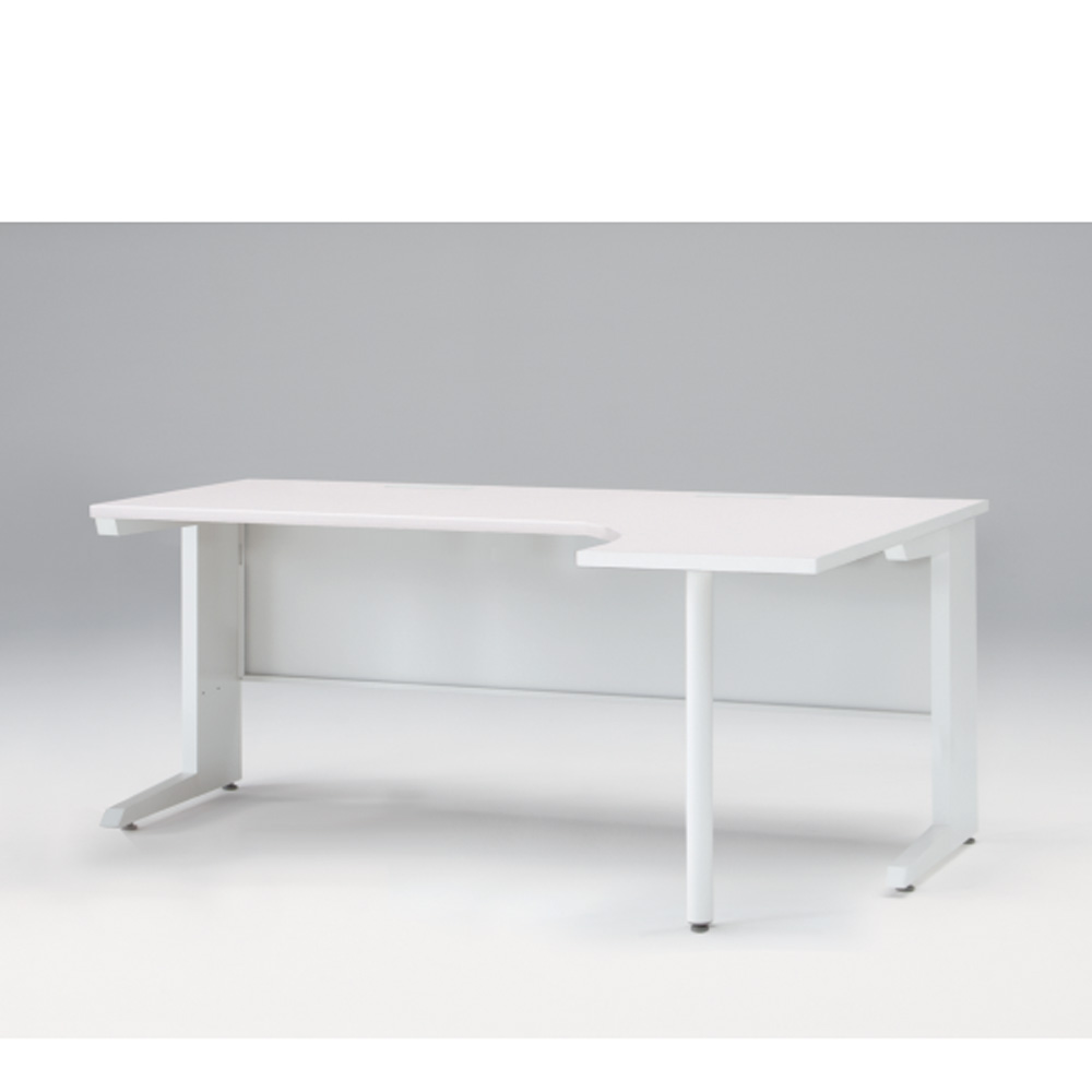 CZRデスク Type S L型オペレーションデスク CZR-1827JS-9W9  センター引出しなし   W1800 × D1200 [ 本体: ホワイトW・天板: ホワイトW]