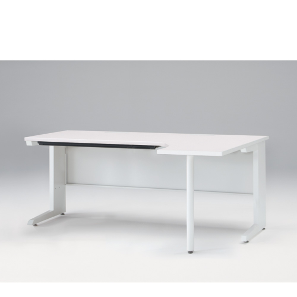 CZRデスク Type S L型オペレーションデスク CZR-1827KS-9W9  浅型センター引出し付   W1800 × D1200 [ 本体: ホワイトW・天板: ホワイトW]