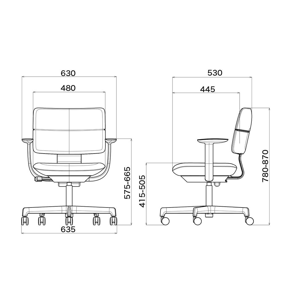 SHIGA シガ  背ダブル 固定肘 昇降脚 布地張り ナイロン双輪キャスター  [座背：サンドベージュ/ベースカラー：ブラック]