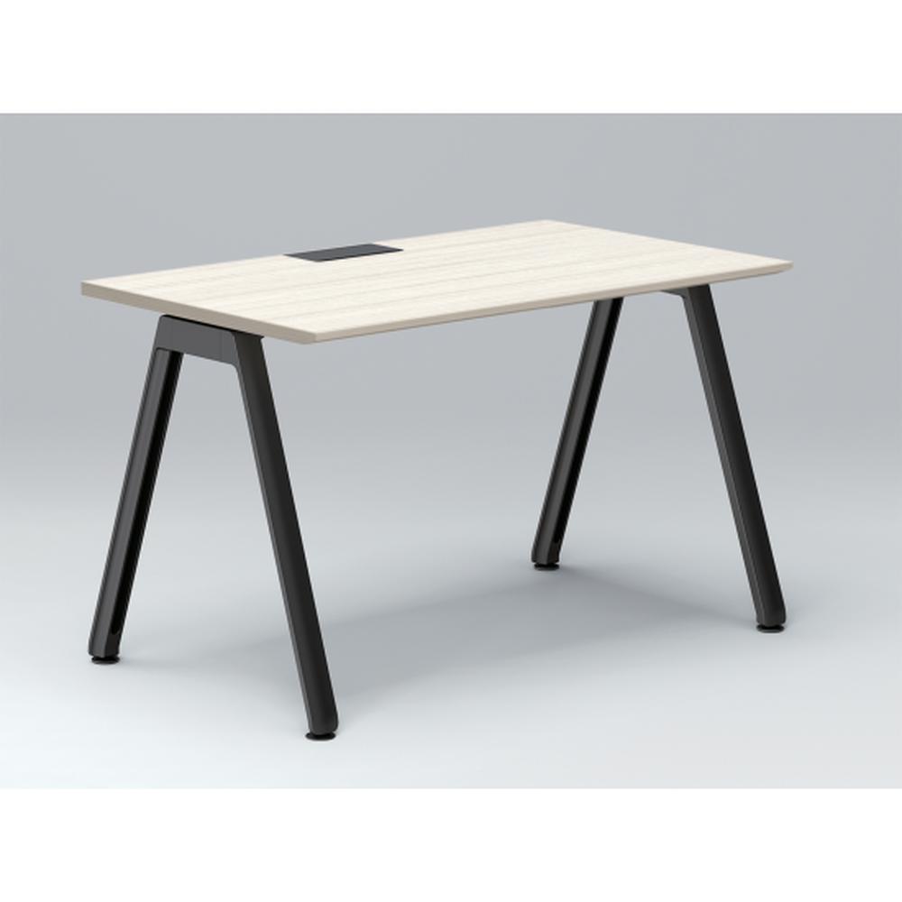 アフィーノ パーソナルデスク JVD-1207HWTN-TH 角型 アルミ塗装脚 1200×700 ［天板：アッシュドパインL］