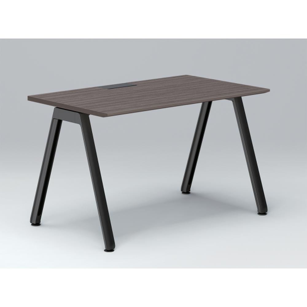 アフィーノ パーソナルデスク JVD-1207HWTN-TR 角型 アルミ塗装脚 1200×700 ［天板：アッシュドオークD］