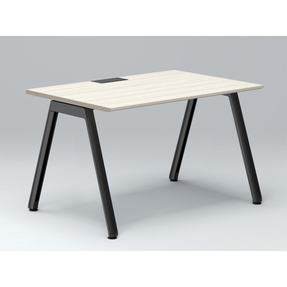 アフィーノ パーソナルデスク JVD-1208HWTN-TH 角型 アルミ塗装脚 1200×800 ［天板：アッシュドパインL］