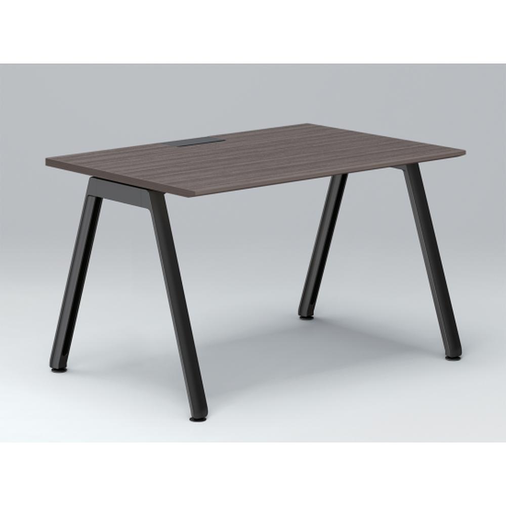 アフィーノ パーソナルデスク JVD-1208HWTN-TR 角型 アルミ塗装脚 1200×800 ［天板：アッシュドオークD］