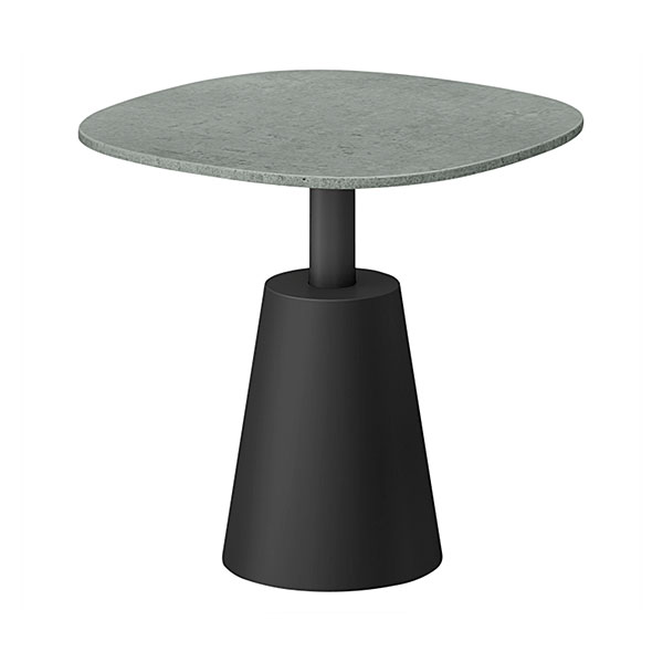 コノス  サイドテーブル ラウンドスクエア NCN-4055SCT-2T0 φ500×H484 天板 / セラミック ベース / 塗装 [ 天板カラー：2 / 支柱・ベースカラー：ブラック ]