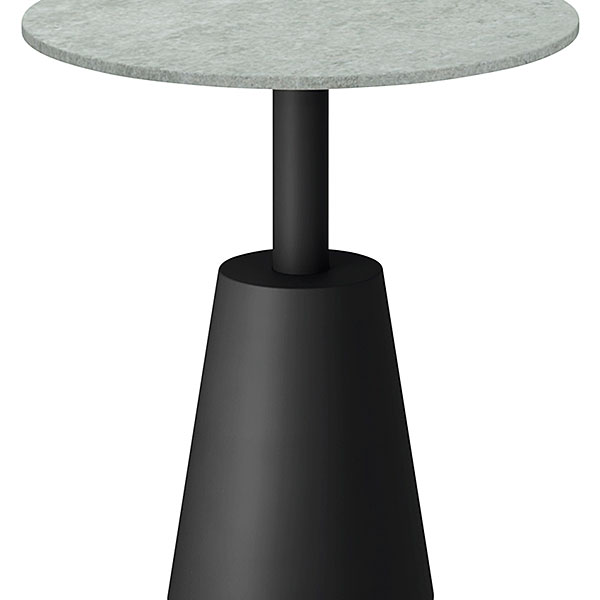 コノス  サイドテーブル サークル NCN-5055CCT-2T0 φ500×H524 天板 / セラミック ベース / 塗装 [ 天板カラー：2 / 支柱・ベースカラー：ブラック ]