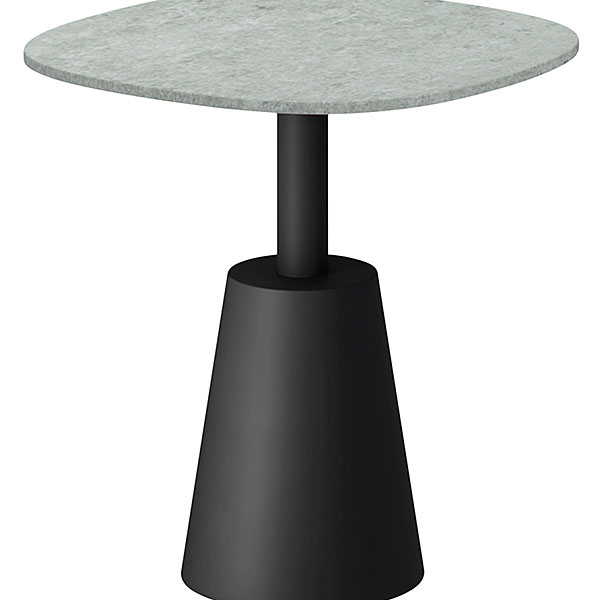 コノス サイドテーブル ラウンドスクエア NCN-5055SCT-2T0 W500×D500×H524 天板 / セラミック ベース / 塗装 [ 天板カラー：2 / 支柱・ベースカラー：ブラック ]