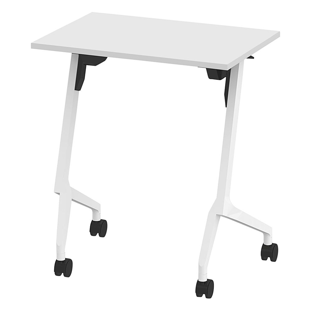 折りたたみテーブル スレント W650×D450  ［W9×W9/ホワイト］