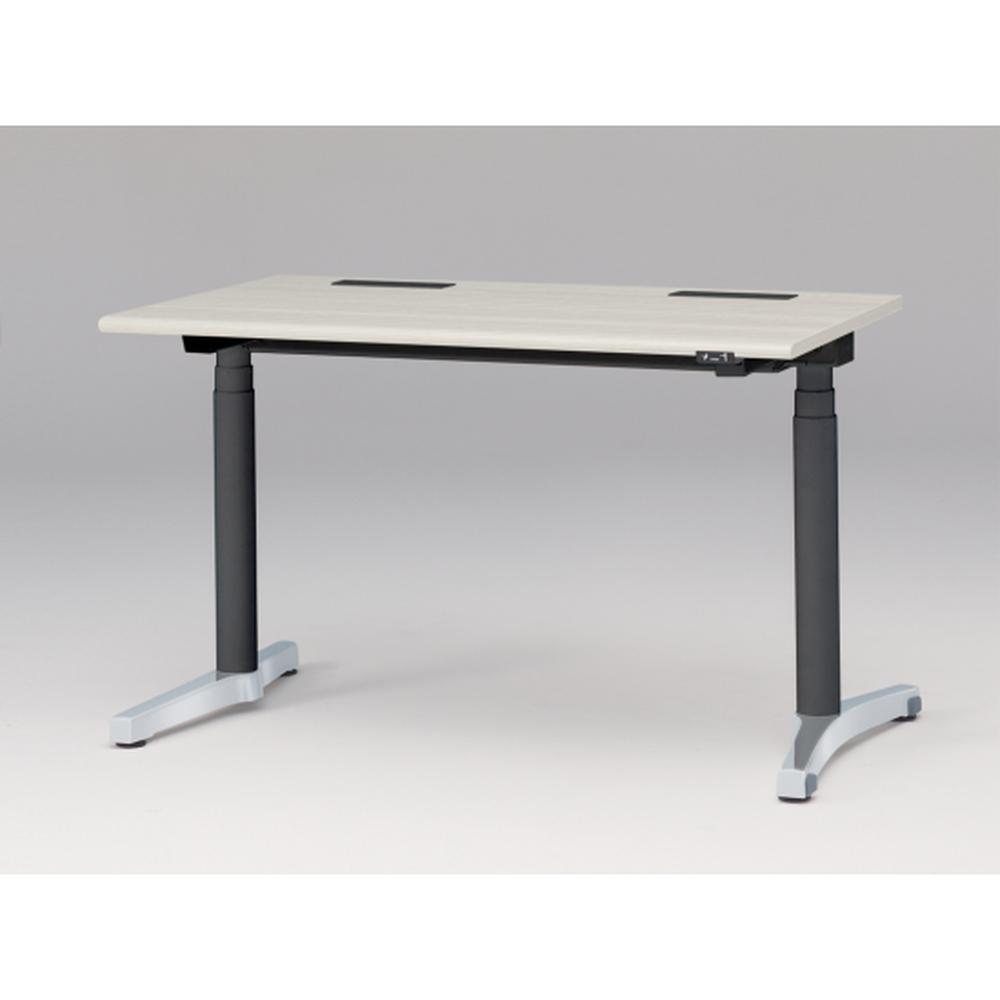 トイロ デスク （ toiro desk ） JZD-1207HA-CPH 昇降スイッチ アルミミラー脚 W120 × D67.5cm ラウンドエッジ [ PH/61/AパインL］