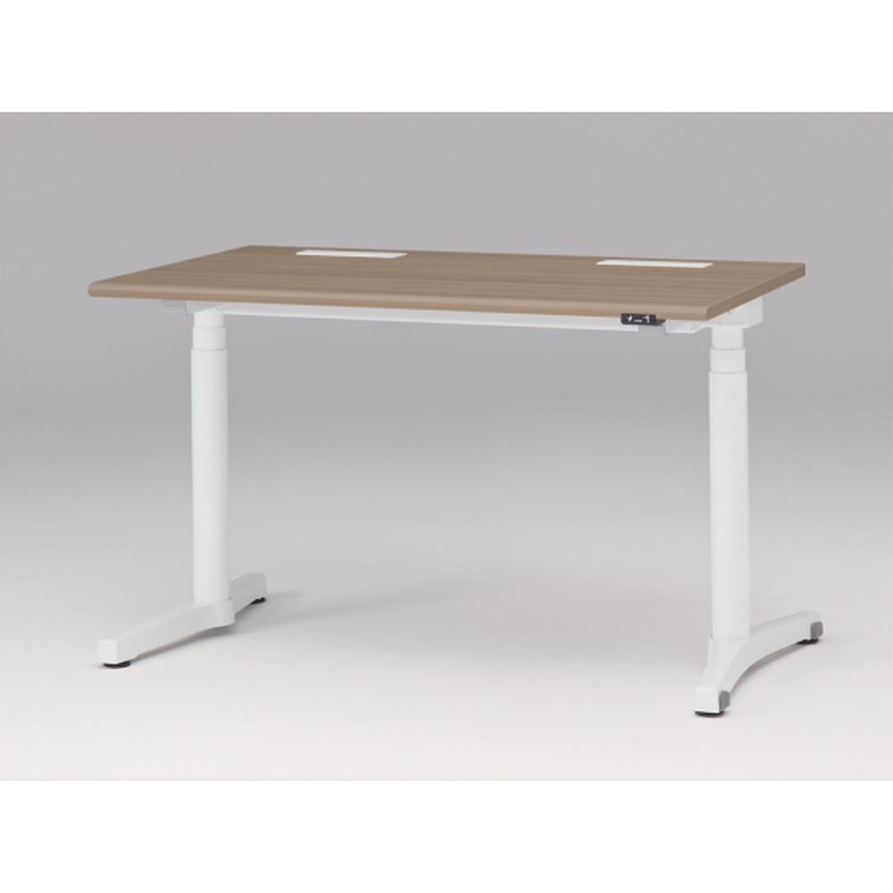 トイロ デスク （ toiro desk ） JZD-1207HA-CWM 昇降スイッチ 塗装脚/ホワイト W120 × D67.5cm ラウンドエッジ [ WM/天板71×脚W9］