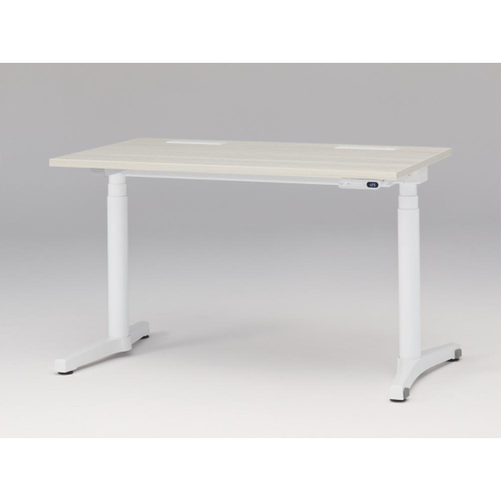 トイロデスク インジケーター付 平エッジ　JZD-1207HB-AWH　［脚：W9/ホワイト×天板：61/アッシュドパインL］