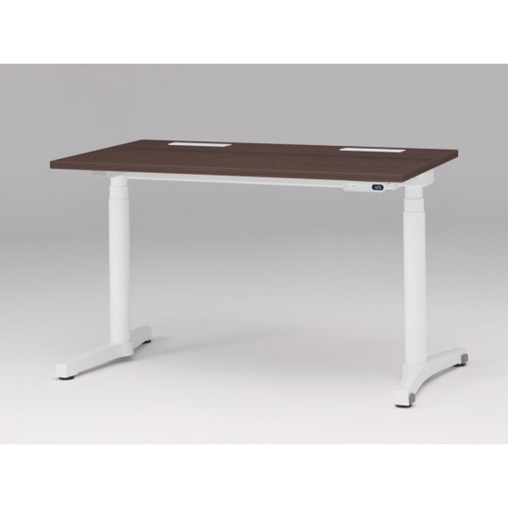 トイロデスク インジケーター付 平エッジ　JZD-1207HB-AWY　［脚：W9/ホワイト×天板：82/ブラックウォールナットD］