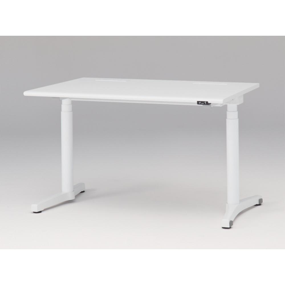トイロ デスク （ toiro desk ） JZD-1208HA-CWL 昇降スイッチ /ホワイト 塗装脚 / 天板 ( W120 × D77.5cm ・ ラウンドエッジ ） [ WL （天板 : W9 / ホワイトW × 支柱・脚 : W9 / ホワイトW） ]